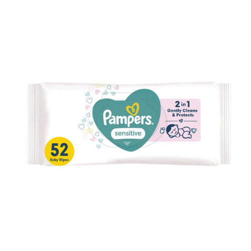 Pampers Sensitive Baby Wipes Plastic Free (1 Pack)