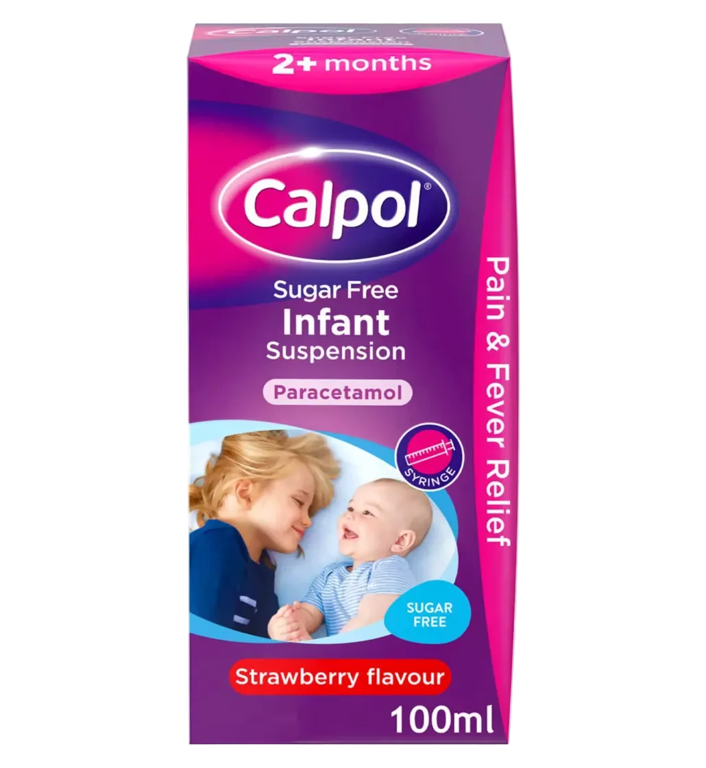 Calpol Infant Sugar-Free Oral Suspension Paracetamol 2+ Months 100ml